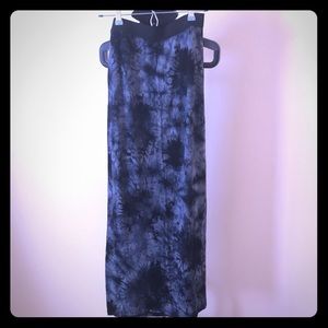 3 for $15 - Black and gray Tie Dye Maxi Skirt